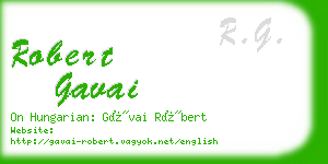 robert gavai business card